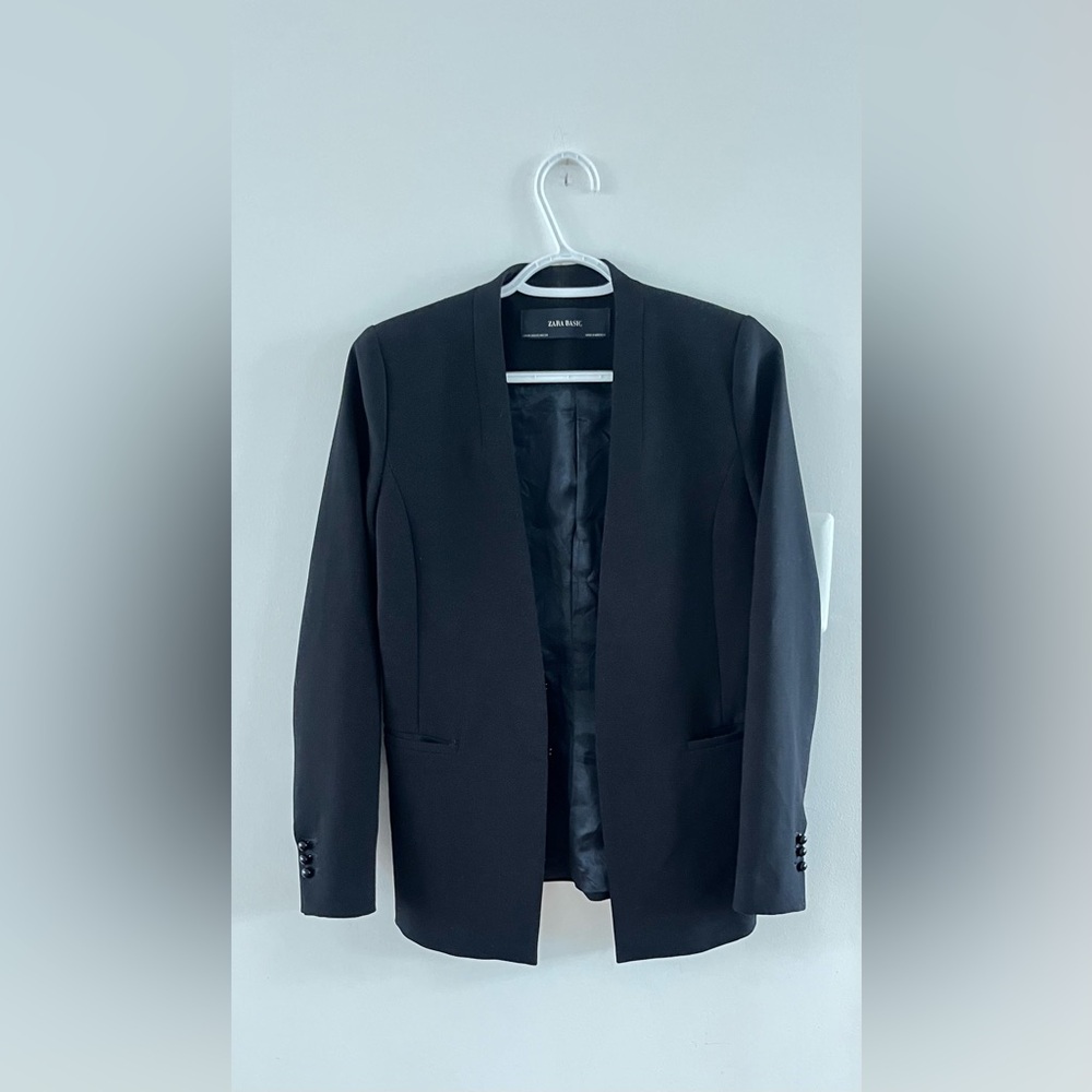 Zara Basic Suit Jacket Blazer - image 1